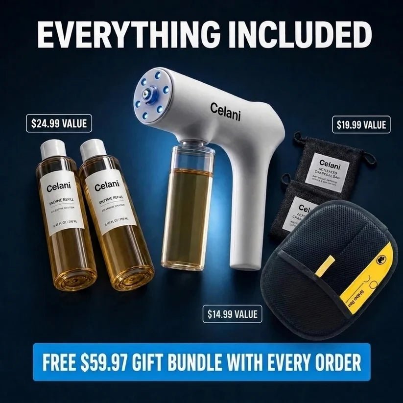 Blue Light Enzyme Mister Kit for Eliminating Any Odor - Celani