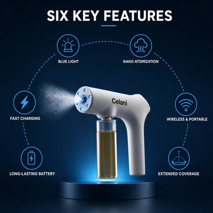 Blue Light Enzyme Mister Kit for Eliminating Any Odor - Celani